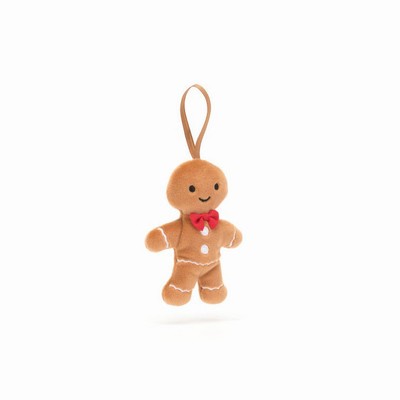 Jellycat Festive Folly Gingerbread Fred USA | 82951PGUM